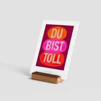 Du Bist Toll Art Print | Illustration Card